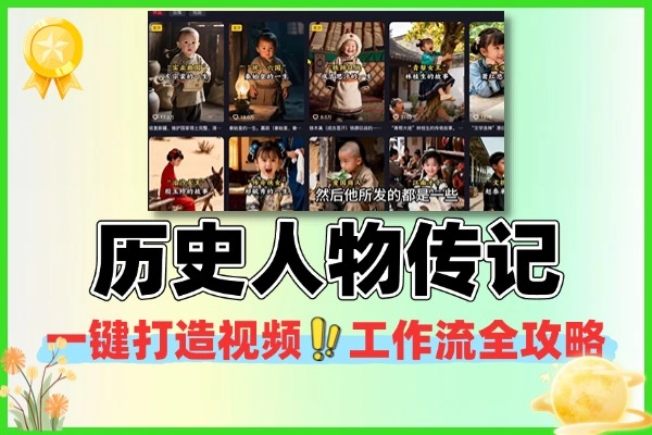 一键打造历史人物传记视频工作流全攻略