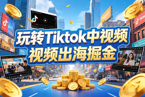 从零起步玩转Tiktok中视频出海掘金