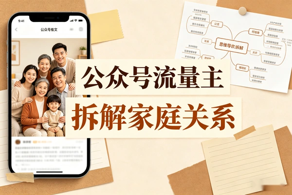 公众号流量主拆解家庭关系篇篇引爆10万+