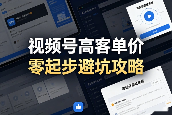 新手如何用视频号实现高客单价？从零起步避坑全攻略