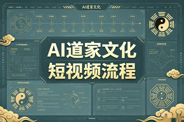 AI道家文化短视频全流程